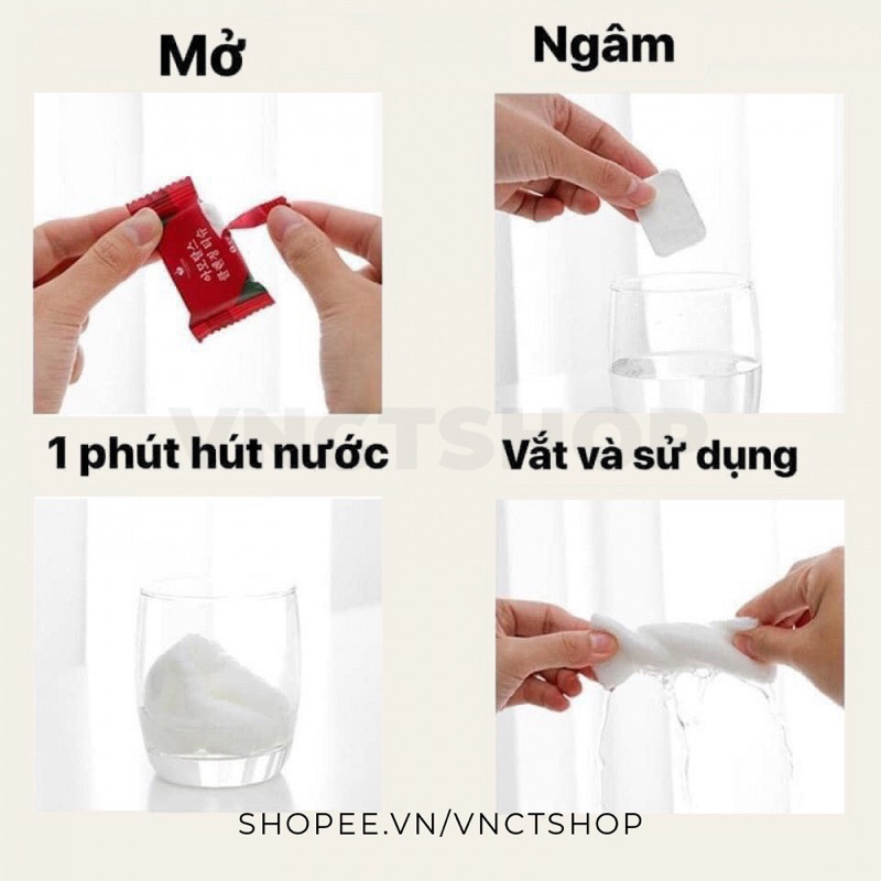 Khăn Nén Du Lịch LIKADO dạng viên kẹo(100v)