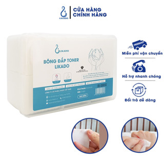 Bông đắp TONER lotion mask Likado 1000 miếng cotton mềm (1 hộp)