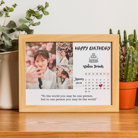 Khung ảnh sinh nhật - Món quà yêu thương dành tặng người thân yêu thay lời muốn nói _ Miễn phí thiết kế