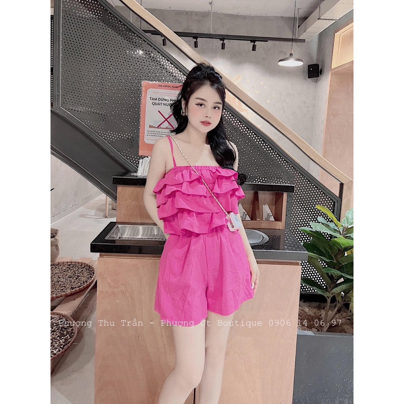 Jum đũi bèo xếp tầng sẵn 3 màu siêu xinh - A30