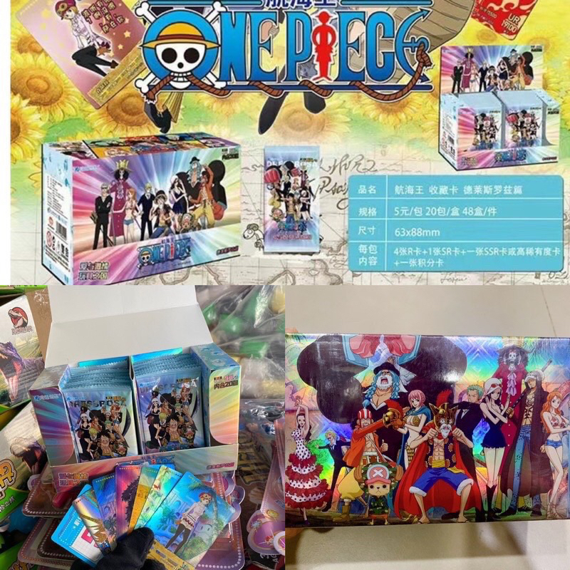 Hộp thẻ bài hải tặc one thẻ nhân phẩm  hop 36 gói nhỏ