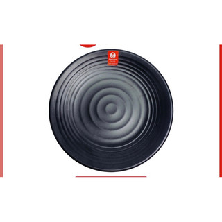 bộ đĩa nhựa melamine phíp tròn đen nhám (đủ size)