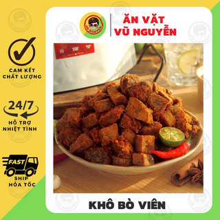 Khô Bò Viên Hạt Lựu 300g - Ăn Vặt Vũ Nguyễn Vừa Ngon Vừa Rẻ - Ship Hỏa Tốc