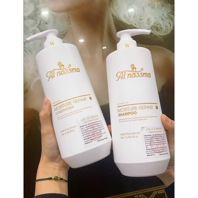 Dầu gội + xả Alnassma chính hãng 1000/chai