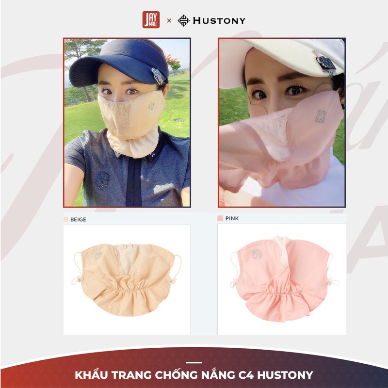 (CHÍNH HÃNG) Khẩu Trang Golf C4 Mask Cooling Hustony Ngăn Tia UV Siêu Mạnh - Dành Cho Dân Chơi Golf