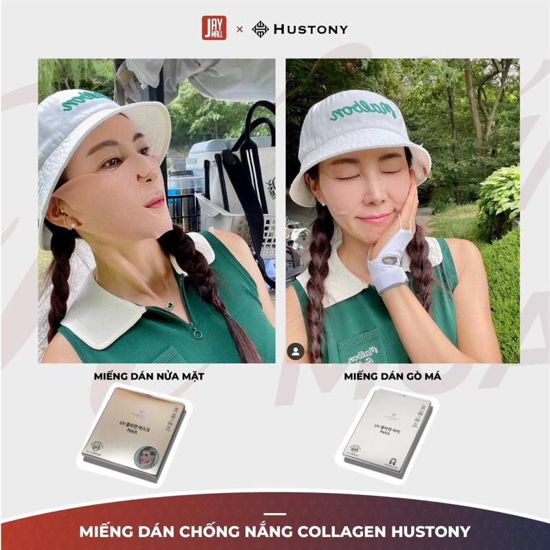 (CHÍNH HÃNG) Miếng Nạ Chống Nắng Gò Má Collagen Hustony - Ngăn Tia UV tới 99.8%, Làm Mát Cực Đỉnh Hustony Golf