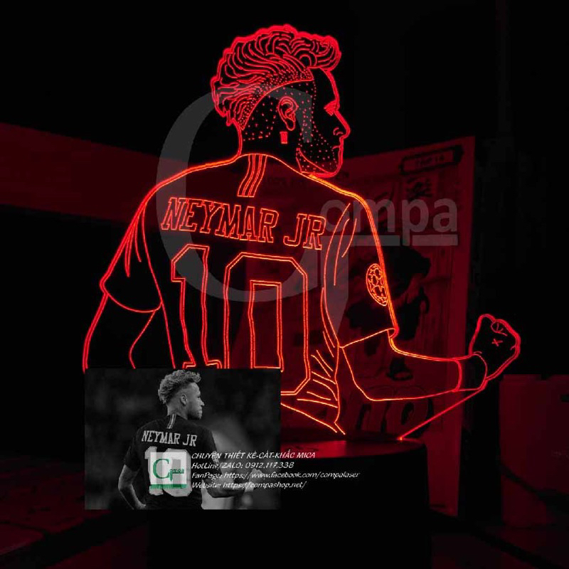 Đèn ngủ cầu thủ bóng đá, đèn decor phòng siêu xịn