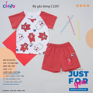[ Chippo ] Bộ cộc tay size từ 1y-5y