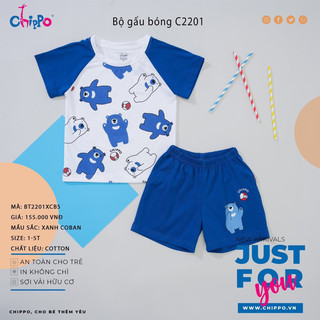 [ Chippo ] Bộ cộc tay size từ 1y-5y