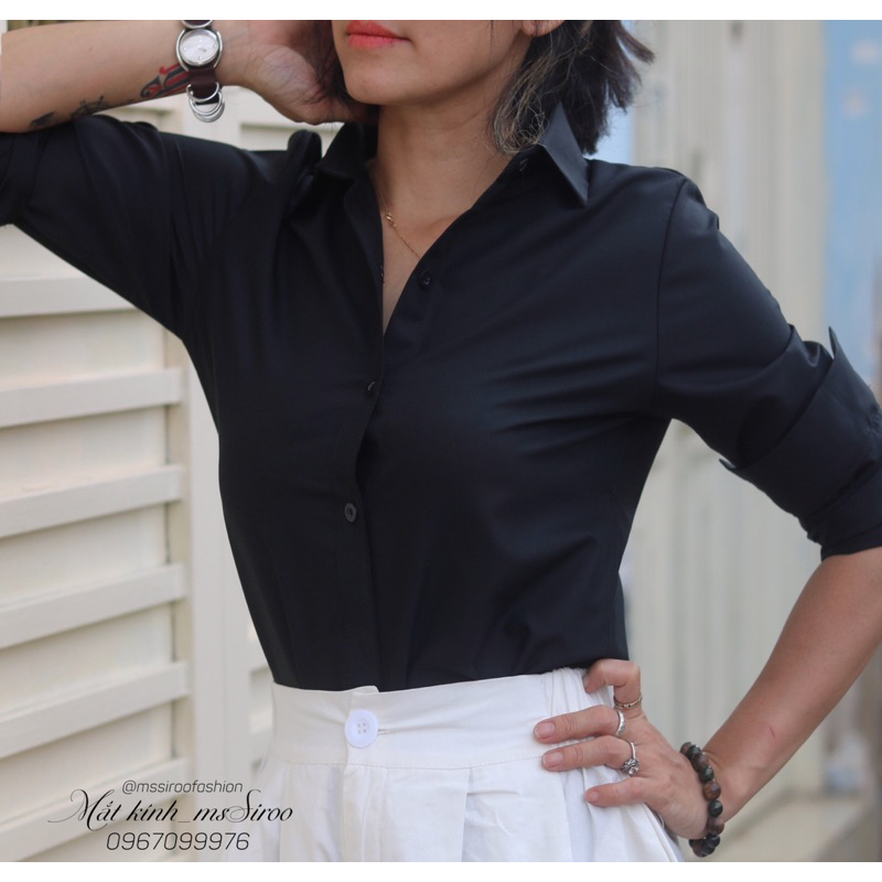 SƠMI tay dài KATE LỤA _HÀNG ĐẸP MỊN MÁT 45-80kg