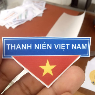 Logo đoàn thanh niên Việt Nam ủi áo thun, áo sơ mi có lớp keo