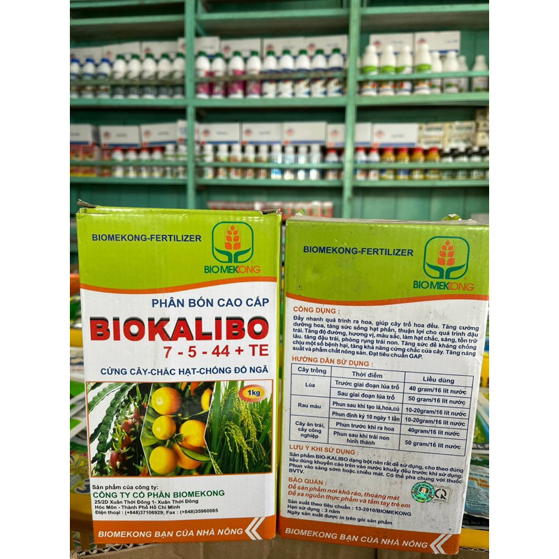 Kali 7.5.44 Bo- gói 100g-cứng cây, chắc hạt, chống đỗ gãy