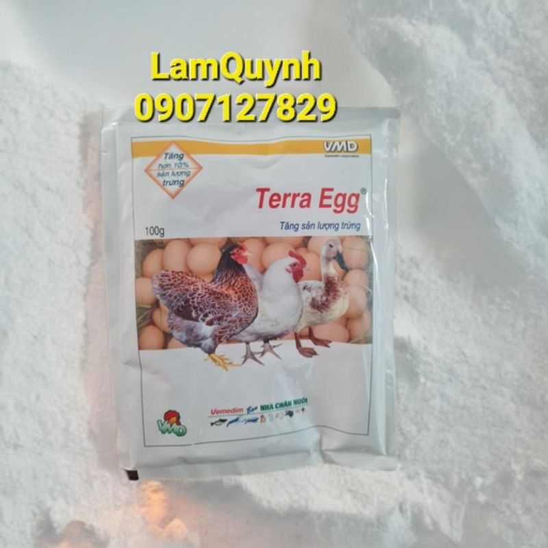 Vemedim Terra Egg tăng sản lượng trứng,tăng khả năng hấp thụ thức ăn ở gà vịt  gói 100g