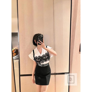 Áo phông dolke tay rơi phối ren