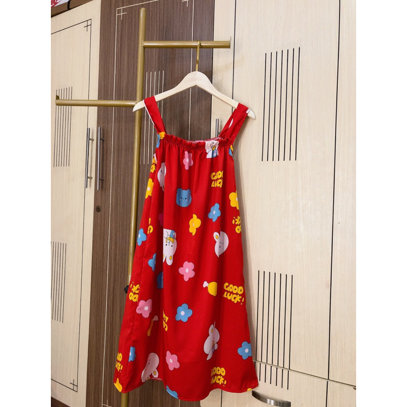 Đầm Lụa Dây To Size 1 - 2