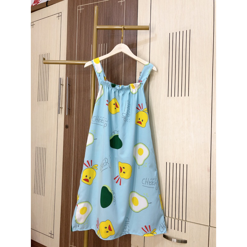 Đầm Lụa Dây To Size 1 - 2