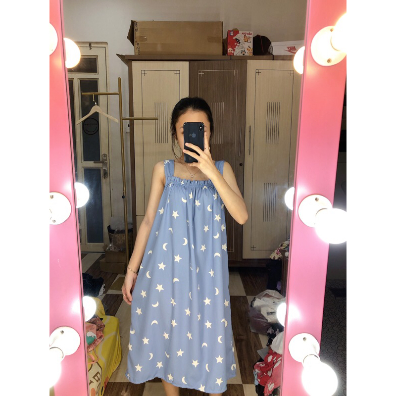 Đầm Lụa Dây To Size 1 - 2