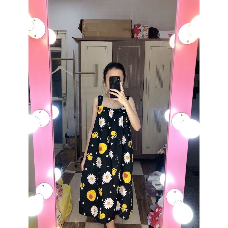 Đầm Lụa Dây To Size 1 - 2