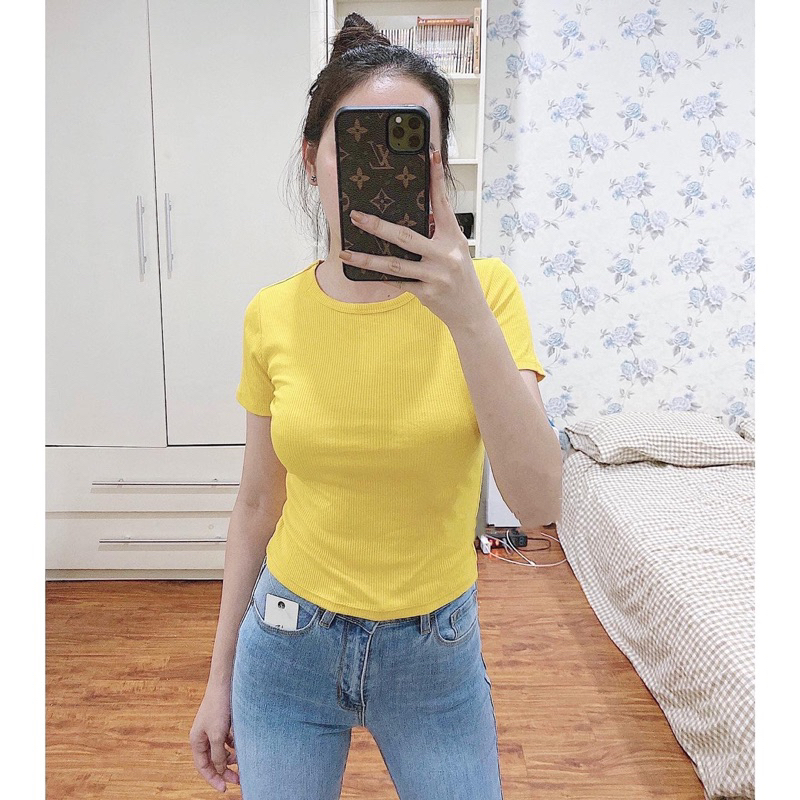 Áo thun body gân tay ngắn ZR