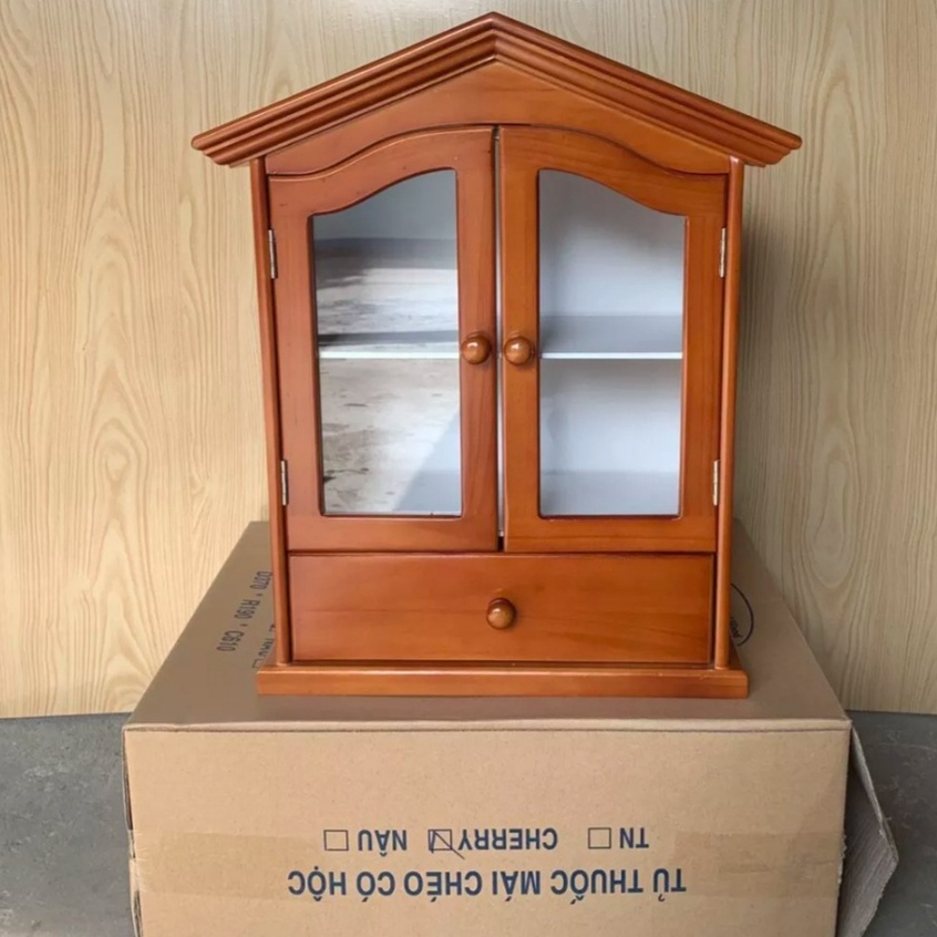TỦ THUỐC Y TẾ GIA ĐÌNH KIỂU MÁI NHÀ CÓ HỘC 091