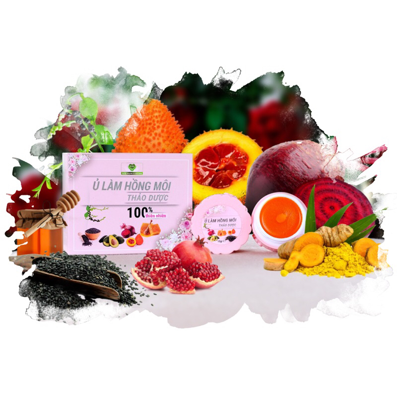 Son ủ dưỡng môi gấc dền thảo dược Mẹ Ken, làm mềm hồng môi, cấp ẩm môi an toàn