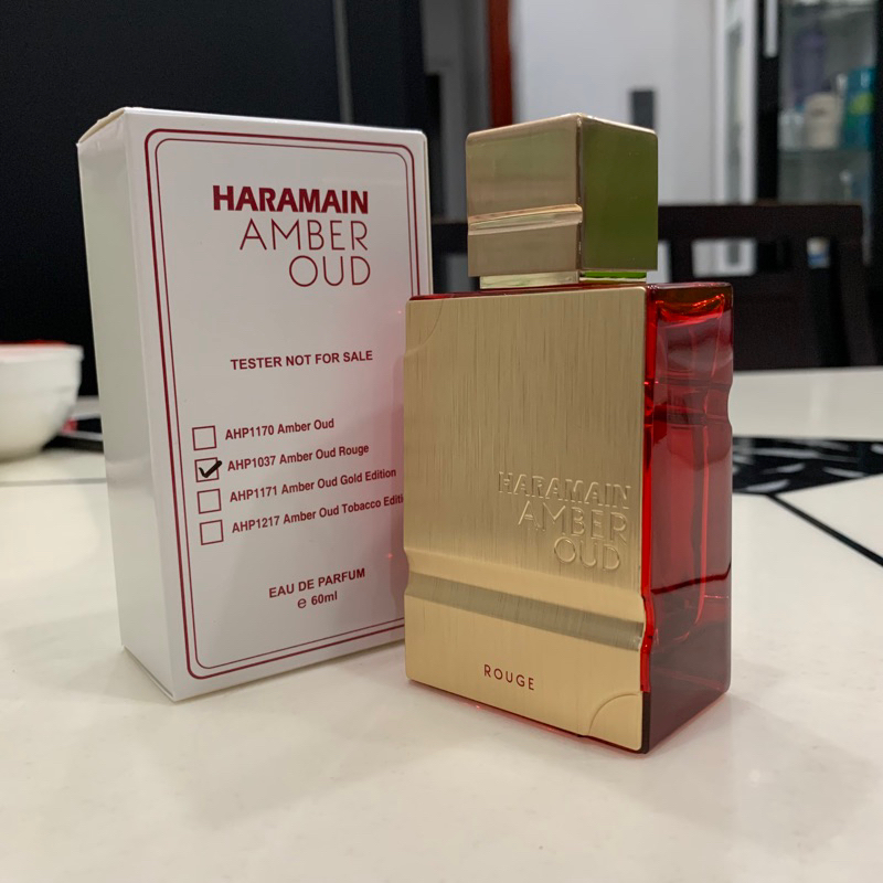 Nước hoa Tester Unisex AL Haramain Amber Oud Rouge EDP 60ml (như hình)