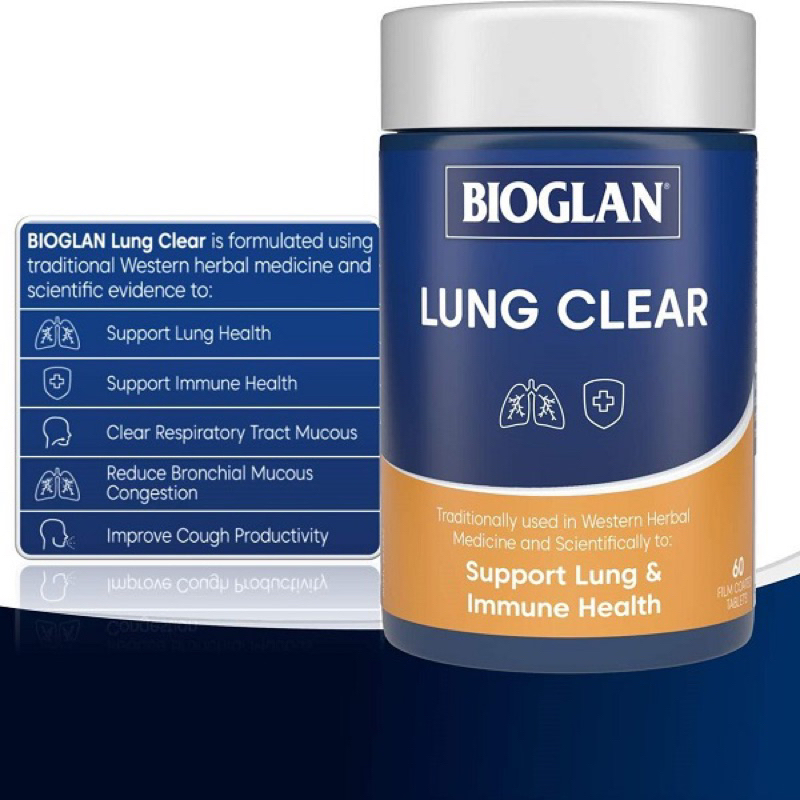 Viên bổ phổi & tăng cường hệ miễn dịch Bioglan Lung Clear 60 viên