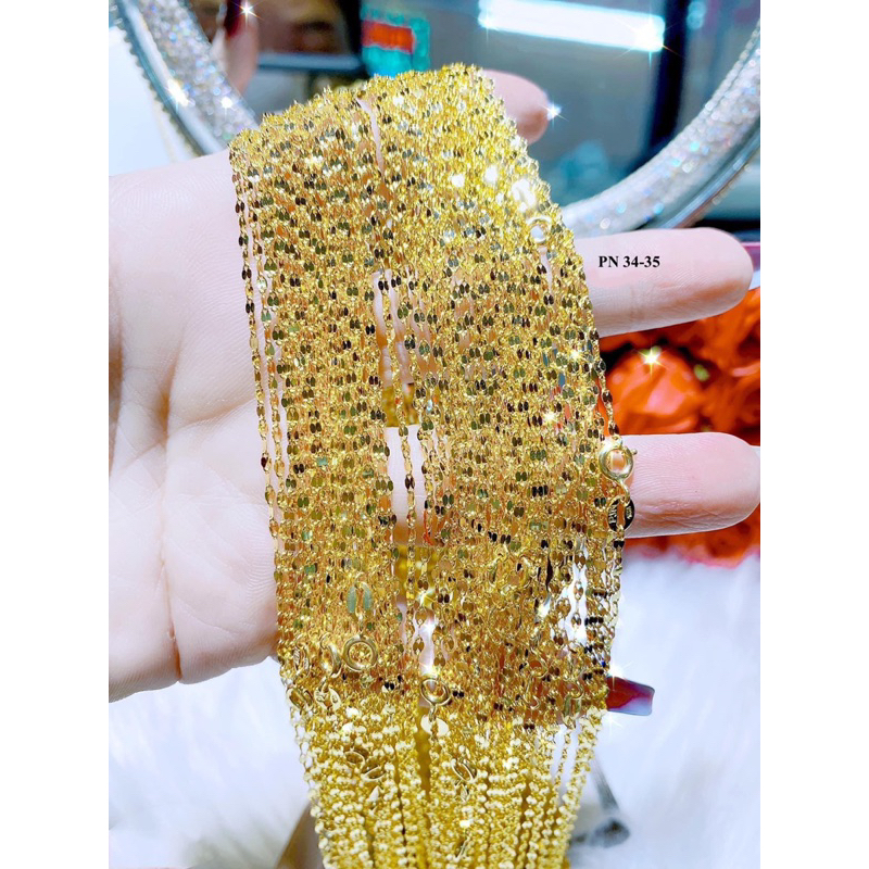 Dây chuyền vàng mẫu chặn hoa công nghệ
