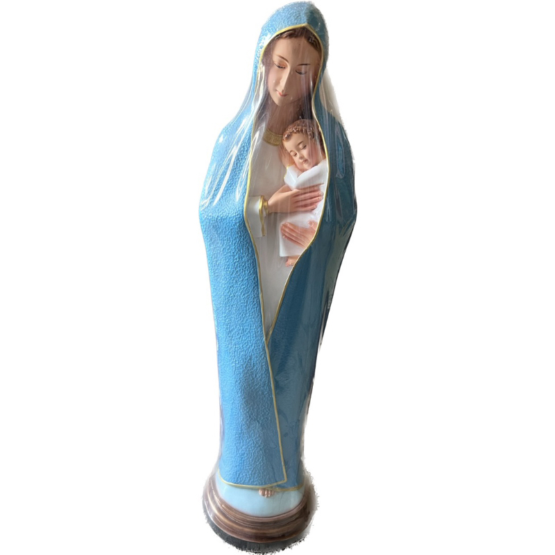 Tượng công giáo- Tượng đức mẹ bế chúa dân mg chúa vào đền thánh cao 65cm