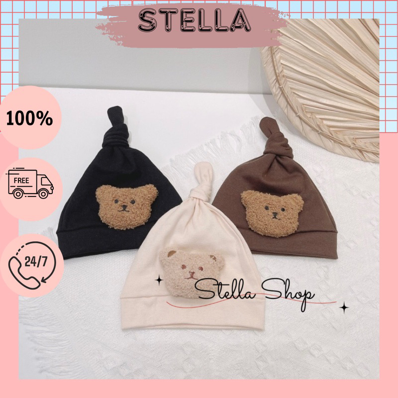 Mũ nón gấu bông đáng yêu cho bé. Chất cotton thoáng mát Size 5-10kg