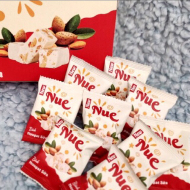 Bánh Nougat GÓI 250G - MatCha - Sữa - Kẹo hạnh phúc - Ăn vặt healthy - Vị ngọt nhẹ tự nhiên mềm dẻo.