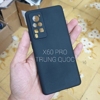 [Vivo X60 Pro] Ốp lưng silicon dẻo đen cao cấp Henyou (bản nội địa + vn)