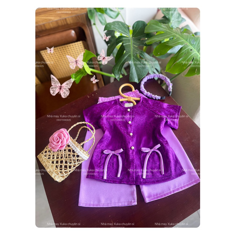 Bà ba tím bé gái sỉ & lẻ (Nhà may Xuka)