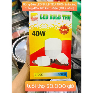 Đèn led búp trụ tròn kín nước 40w được bảo hành 2 năm