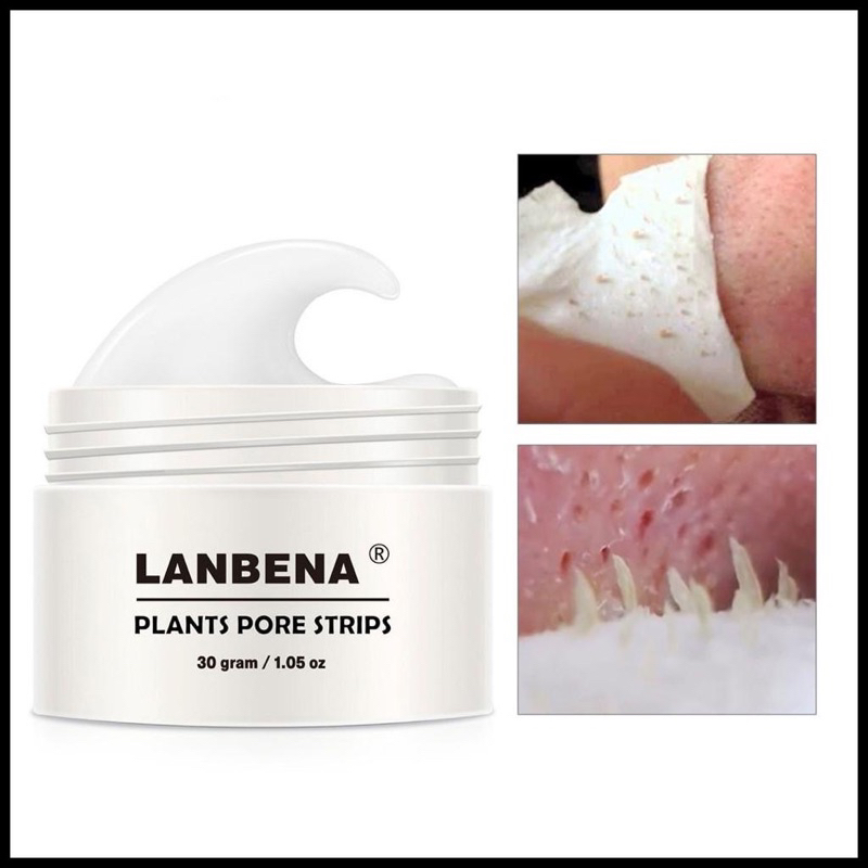 Mặt nạ LANBENA loại bỏ mụn đầu đen cho mũi và miếng lột mụn hiệu quả 30g