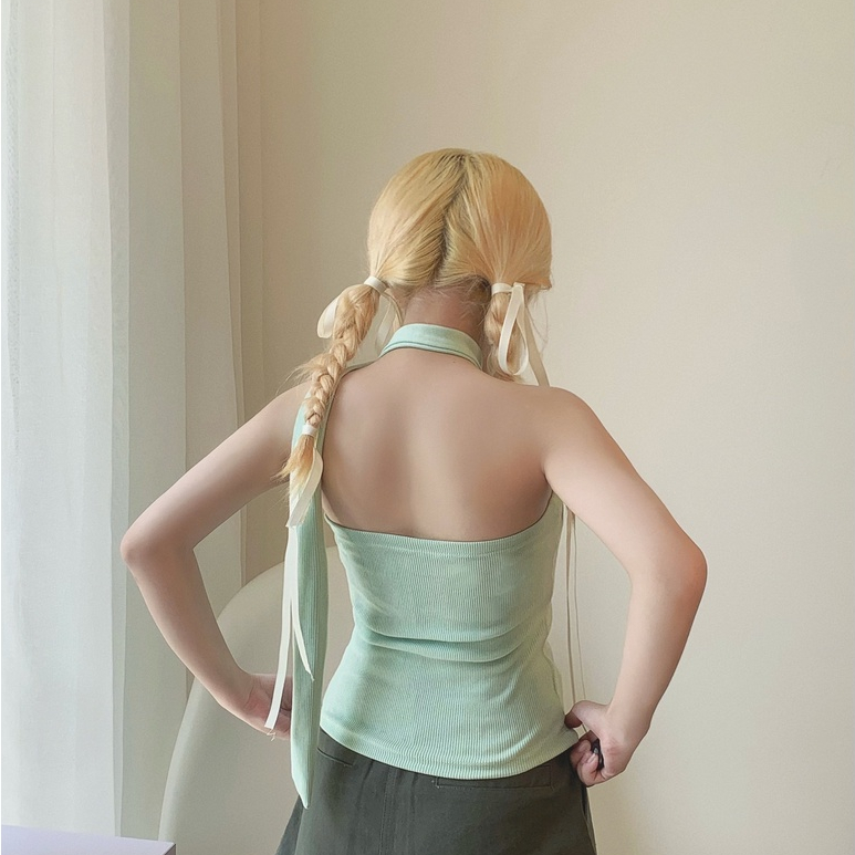 Áo ống (có mút ngực), áo cúp ngực Tiệm 19 chất thun bo gân co giãn Crop On Top | BigBuy360 - bigbuy360.vn