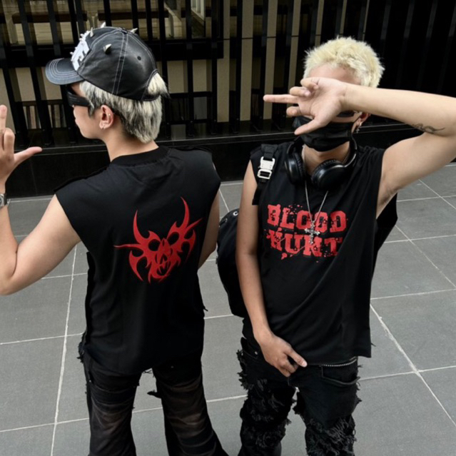 Áo 3 lỗ 𝐓𝐀𝐍𝐊 𝐁𝐋**𝐃 - 𝐇*𝐍𝐓