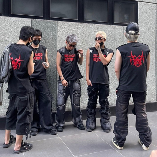 Áo 3 lỗ 𝐓𝐀𝐍𝐊 𝐁𝐋**𝐃 - 𝐇*𝐍𝐓