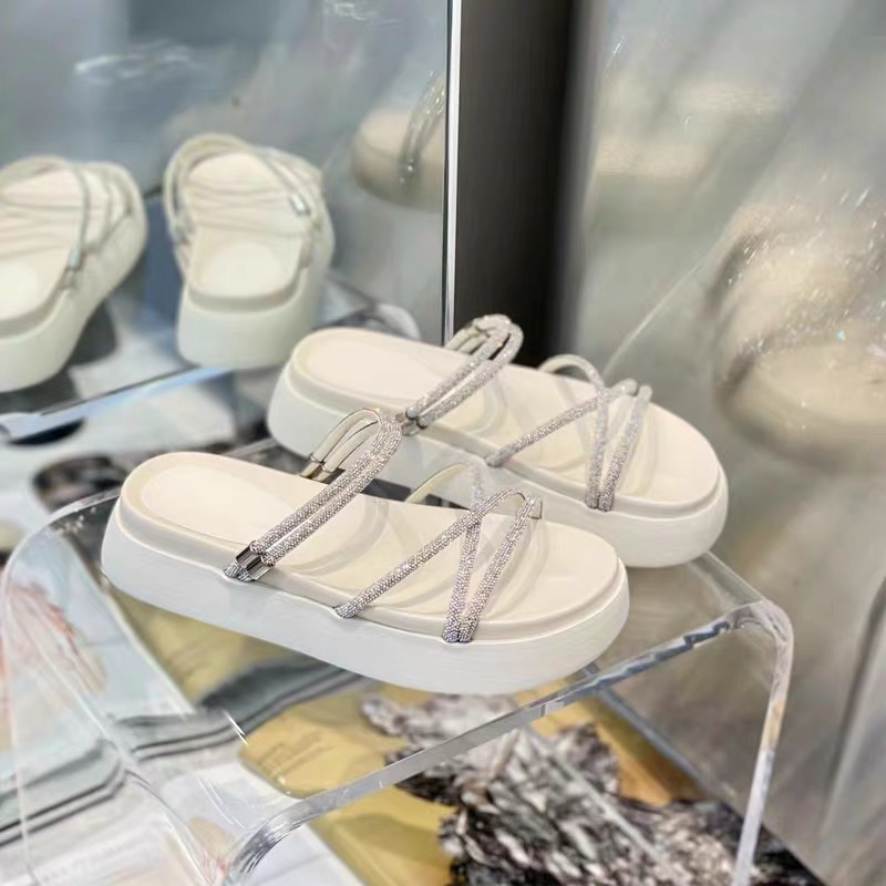 Sandal nữ quai đính đá hàng xuất xịn Full Boxx