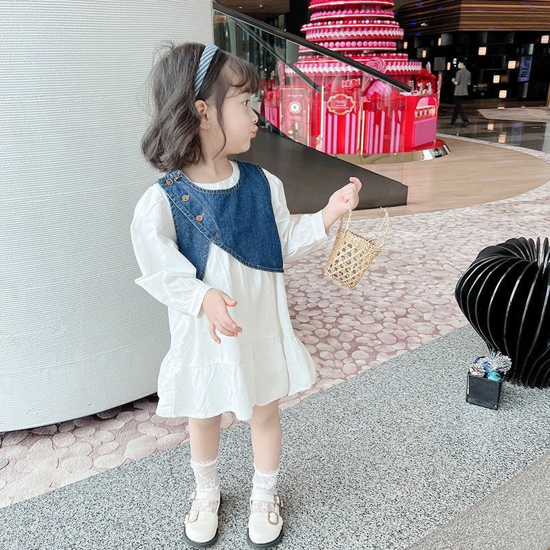 ĐẦM TRẮNG PHỐI GILE JEAN LỬNG CHO BÉ GÁI