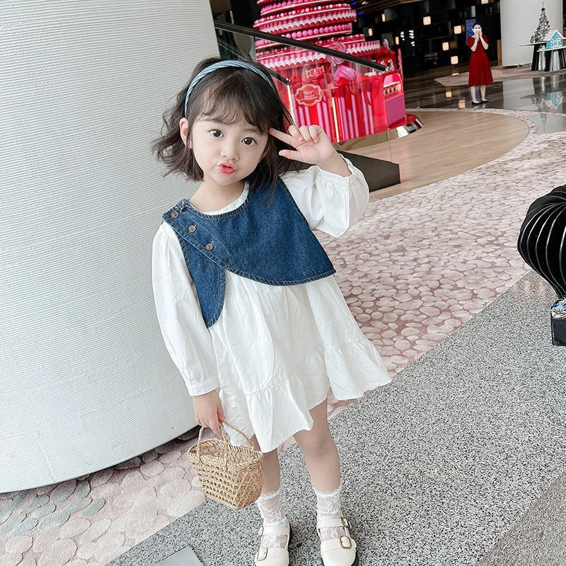 ĐẦM TRẮNG PHỐI GILE JEAN LỬNG CHO BÉ GÁI
