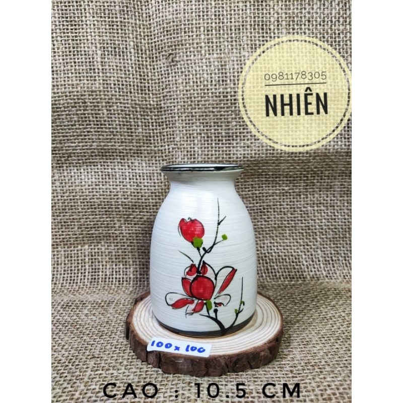 Lọ / Bình hoa Bát Tràng vẽ tay