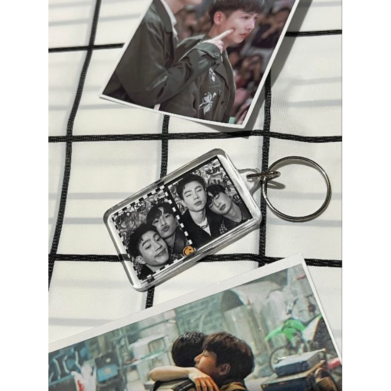 MÓC KHÓA MICA ACRYLIC TRONG SUỐT 2 MẶT KHÁC NHAU IN HÌNH THEO YÊU CẦU