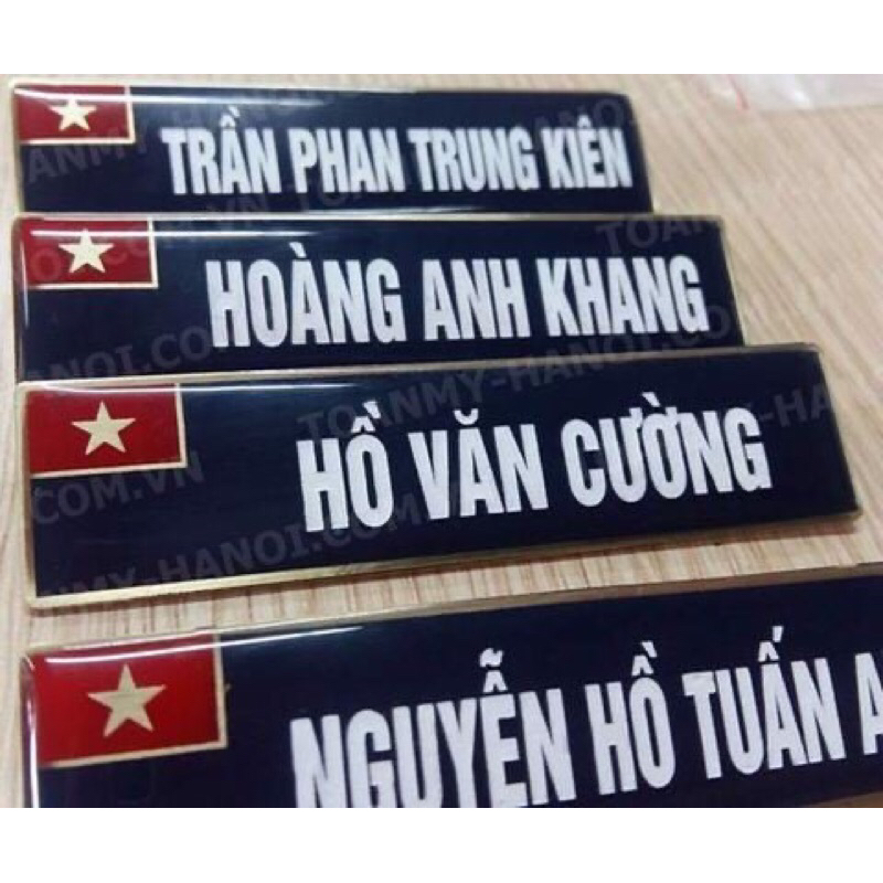 Biển tên bộ đội theo yêu cầu