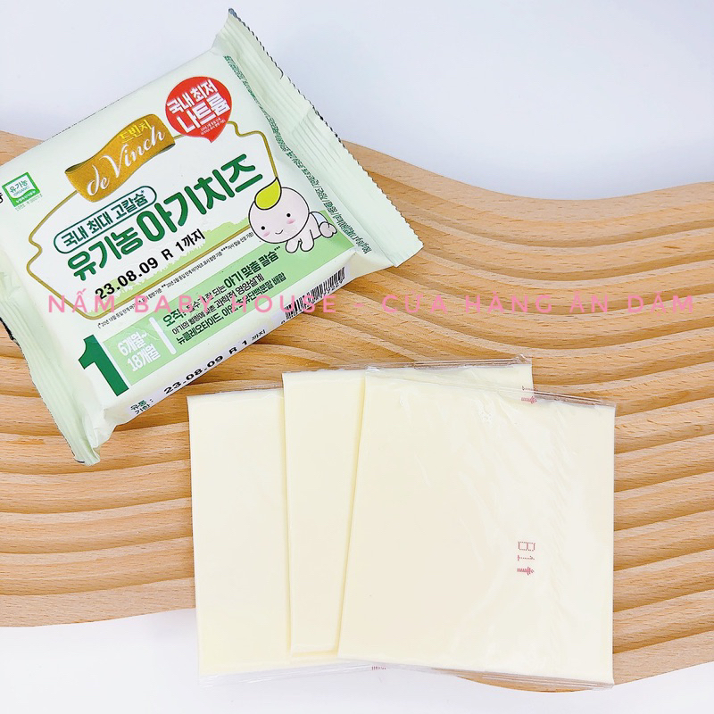 Date 3-4/2024 - Phô mai tách muối hữu cơ Hàn Quốc cho bé ăn dặm từ 6 tháng