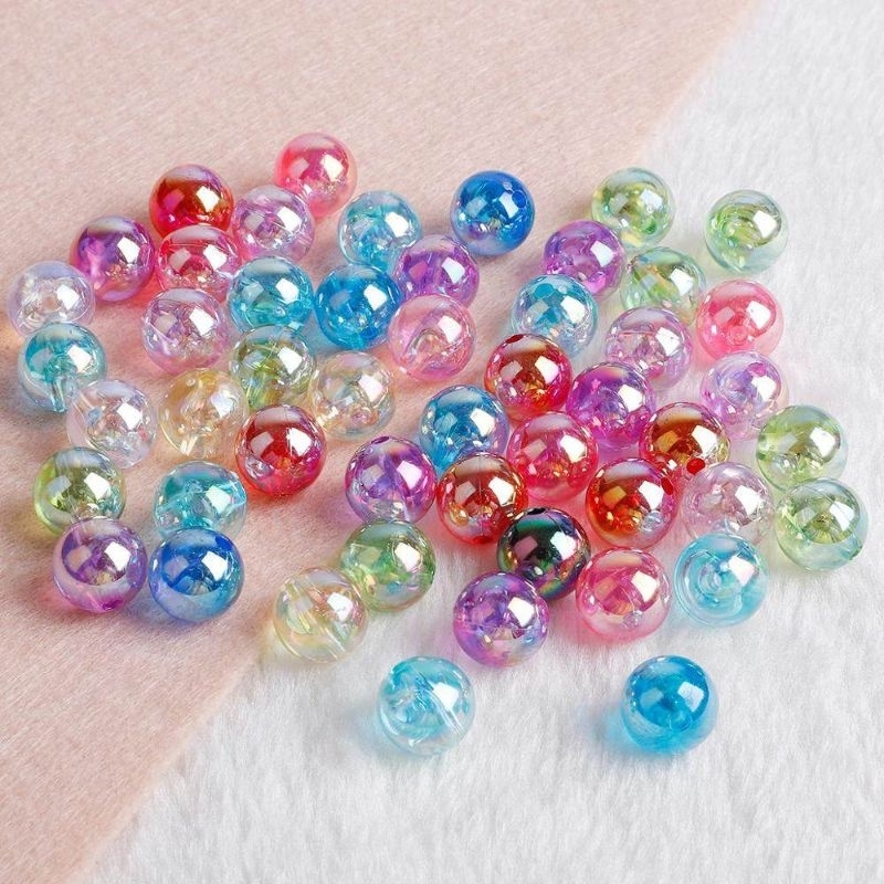 Set 50/100 hạt làm trang sức kích thước 6mm/8mm màu sắc kẹo ngọt siêu yêu