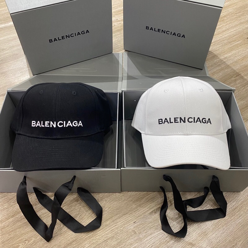 Mũ Lưỡi Chai BALENCIAGA Chữ Thêu 2 Màu - Nón Lưỡi Chai Unisex Thời Trang (FullBox)