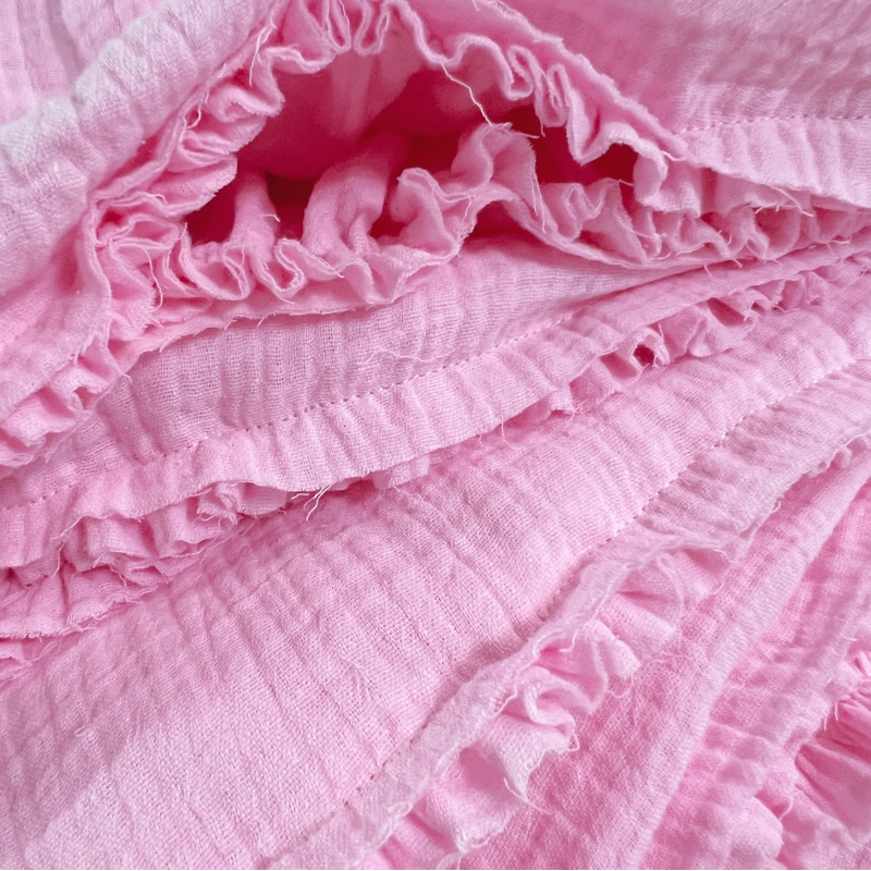 | 0303 studio | Áo cổ tròn muslin babydoll - dòng Bông Mây