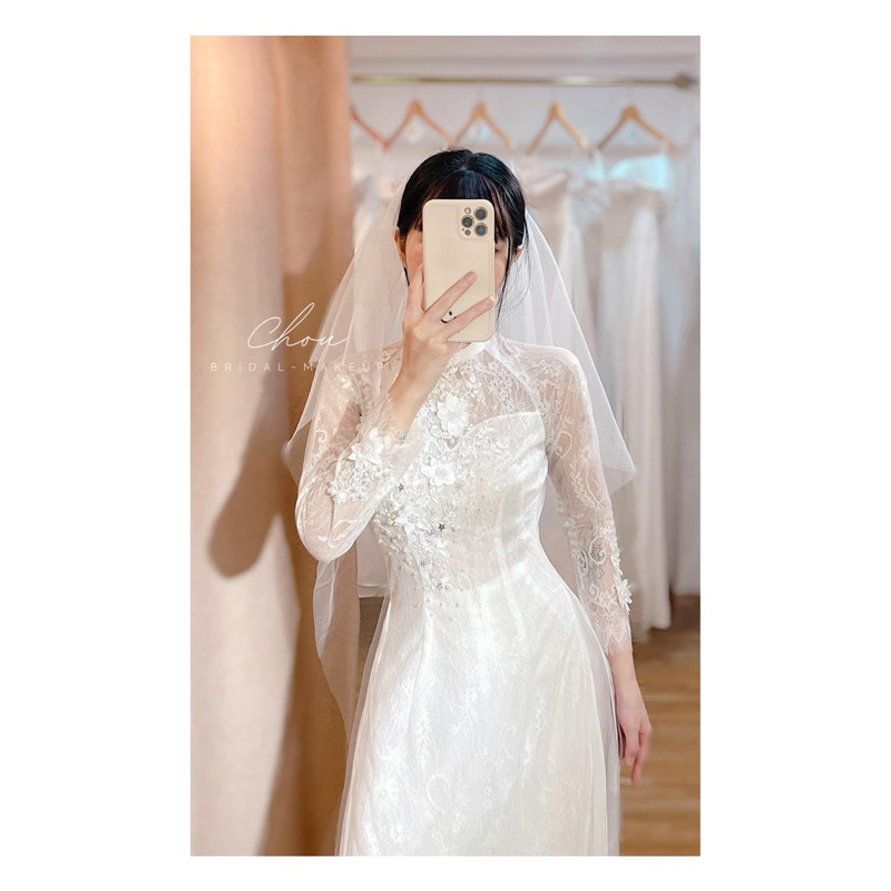 Áo dài cưới hỏi cao cấp