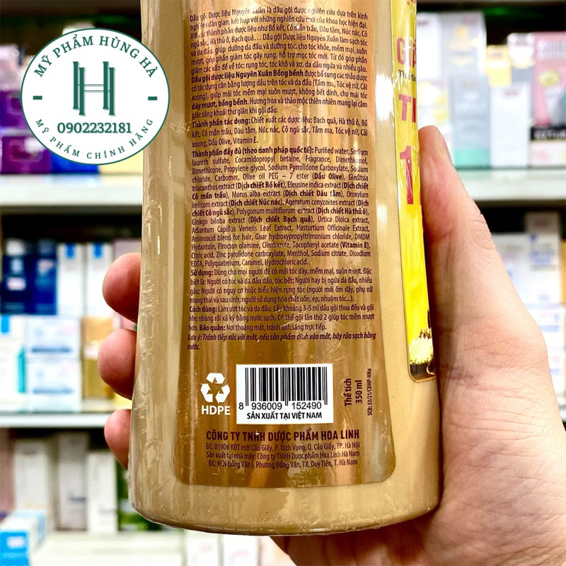 Dầu gội Nguyên Xuân Vàng , dành cho tóc dầu, tóc bết